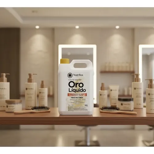 Oro Liquido Luxury X 5 Lts Brillo Suavidad Protector Térmico
