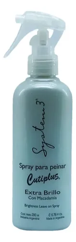 Spray Para Peinar Cutiplus Extra Brillo 200ml System 3