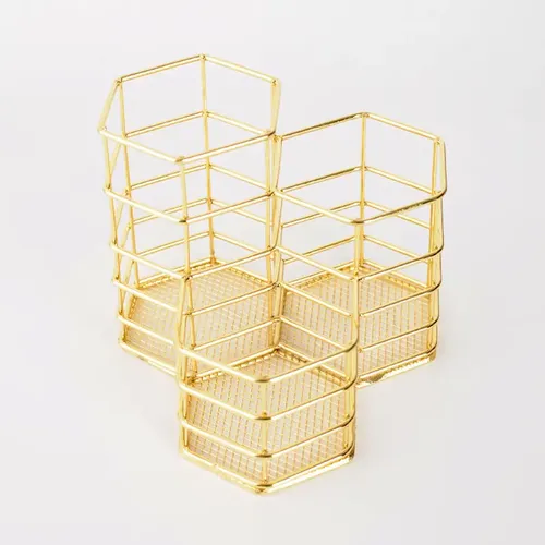 Estuche Para Brochas Y Maquillaje Hexagonal Elegante