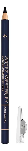 Aw Delineador Lapiz Ojos Azul Metalizado Efecto Metálico