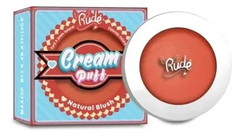Rubor En Crema – Cream Puff – Acabado Natural – Rude Tono Del Maquillaje Fruit Tart