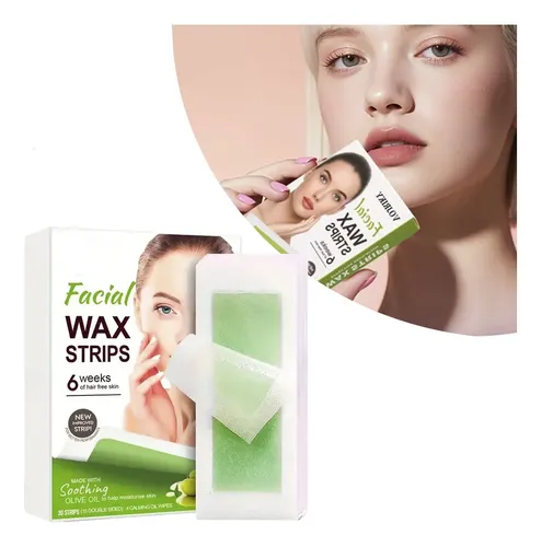 Tiras Depilatorias Faciales Aloe Vera Caja 30 Unidades Piel