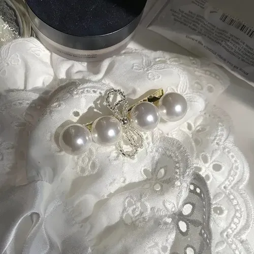 Accesorio Para Cabello Roto Pearl Spring Duckbill Clip Para  Pearl Hairpin