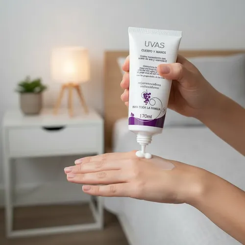 Crema De Cuerpo Y Manos 170ml X 4 Unidades Uvas Cosméticos