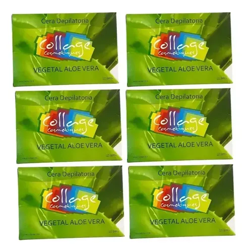 Cera Depilatoria Profesional Aloe Vera X 6u Collage 900 Gr