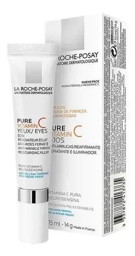 La Roche-Posay Crema antiarrugas Contorno de Ojos Pure Vitamin Hyalu C 15ml