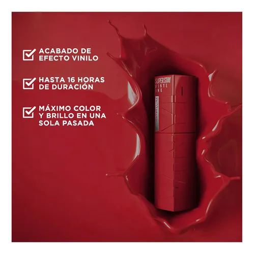 Labial Líquido Maybelline Superstay Vinyl Ink Charmed
