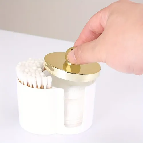 Organizador Porta Hisopos Y Algodón Maquillaje