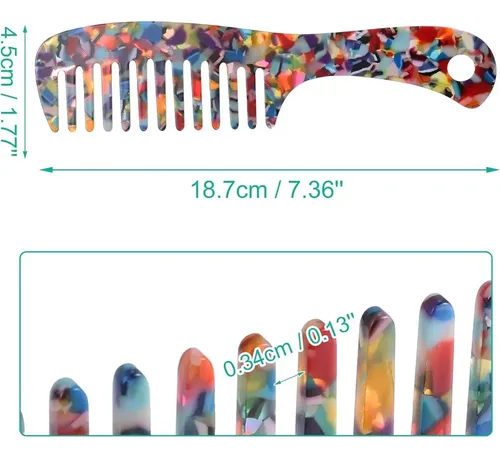 Peine Dientes Anchos Vocoste Antiestático Para Cabello