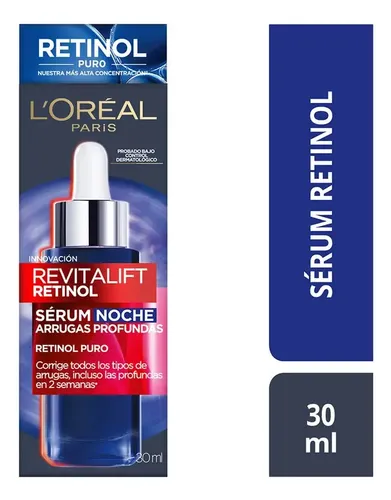 Sérum Facial nocturno Revitalift Con Retinol Puro Antirrugas Com 30ml L’Oréal