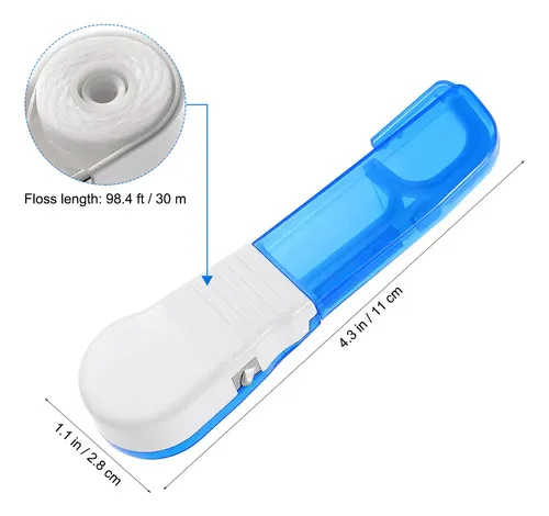 2×soporte Hilo Dental Reutilizable Longzhou