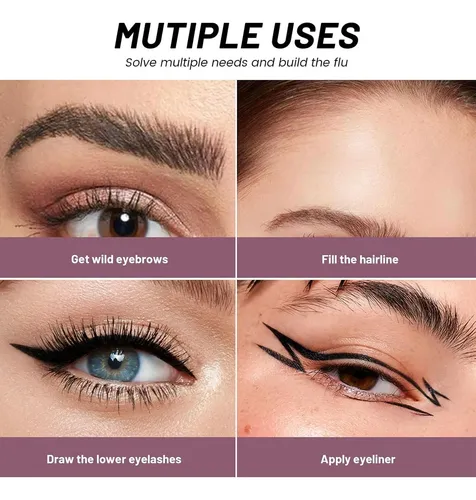 Lápiz Para Cejas Y Delineador Pudaier 2-en-1, Trufa