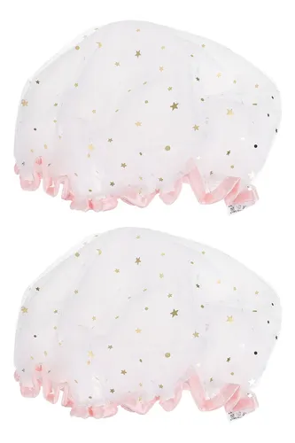 Gorros De Baño De Satén De Satén Impermeables Para Baño, 2 U