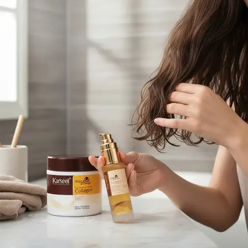 Kit Capilar Karseell Maca Power Máscara 500g + Aceite Capilar 50ml