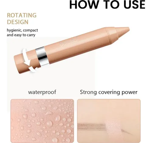 Corrector En Tiza Sostenible Flyeeo Deep Beige 2 Unids
