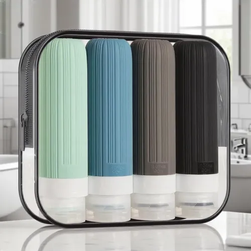 L Paquete De 4 Botellas De Viaje De 3 Onzas Sin Bpa Que