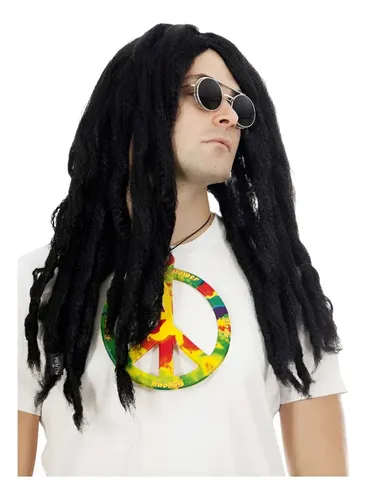 Peluca Rasta – Cotillon Disfraz Color Negro