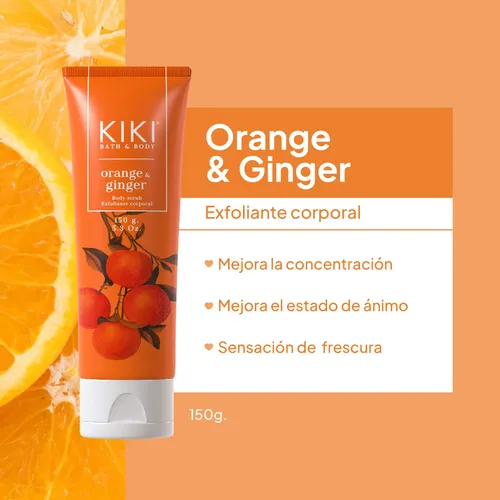 Exfoliante Corporal Idraet Body Scrub Kiki Orange And Ginger