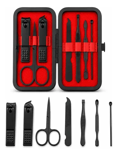 Set Cuidado Personal 7 Piezas Acero Inoxidable Portátil