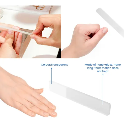 Brillantador De Uñas De Vidrio, Limas De Vidrio Crystal Nail