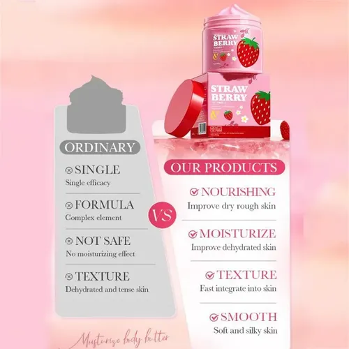 Loción Corporal Hidratante Para El Invierno Frutilla