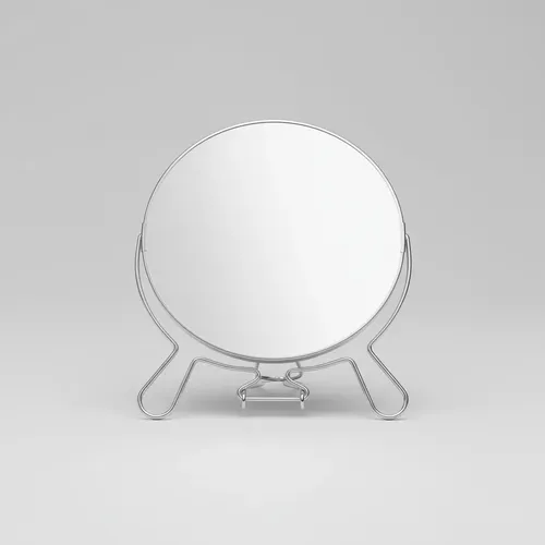 Espejo De Metal Bifaz 8 Pulgadas Con Aumento Maquillaje