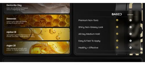 \\ Aceite Capilar Para Hombres, Arcilla Para Peinar (1 .