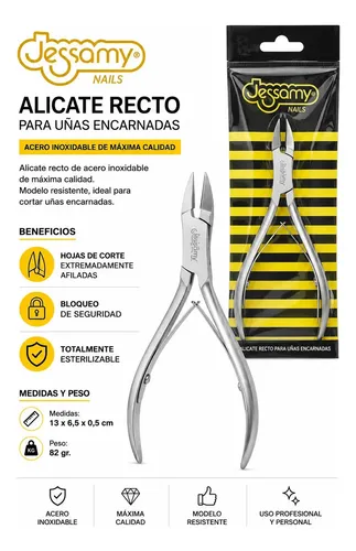 Alicate Cortauñas Punta Recta Para Uñas Encarnadas J2043