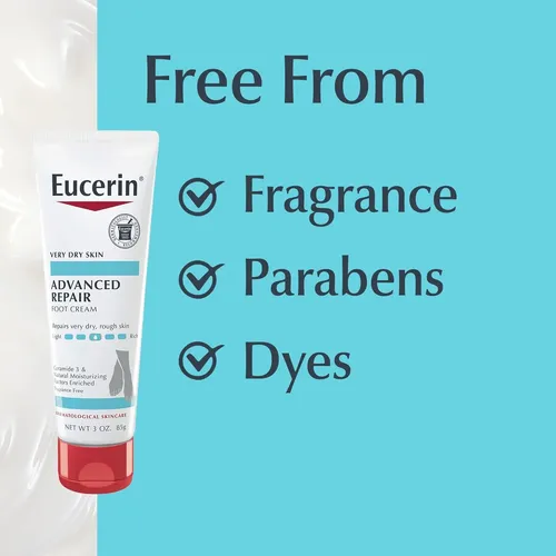 Crema Reparadora Para Pies Eucerin, Tubo De 85 G, 3pzs