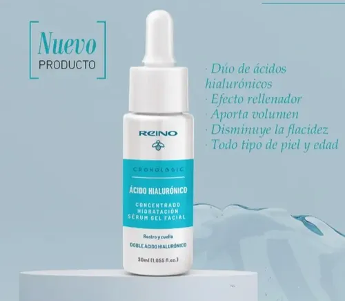 Sérum Gel Facial Hidratación Doble Ácido Hialurónico