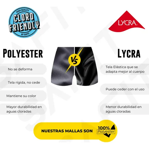 Short Malla Natacion Hombre Resistente + Antiparras + Gorro