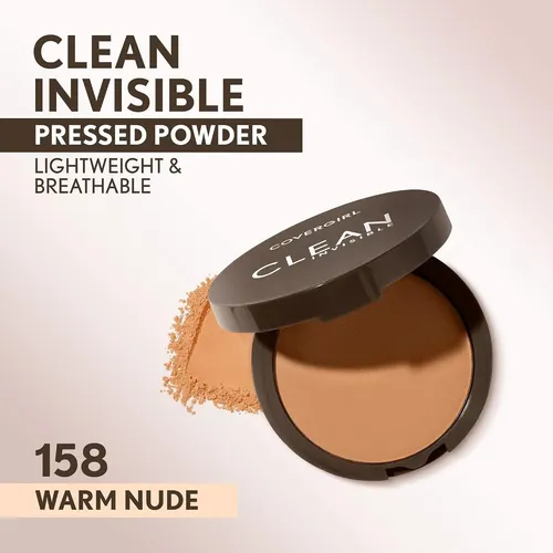 Polvo Compacto Covergirl Clean Invisible 158 Warm Nude 0.38