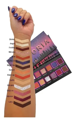 Paleta De Sombras 14 Tonos Euphoria Italia Deluxe Color De La Sombra