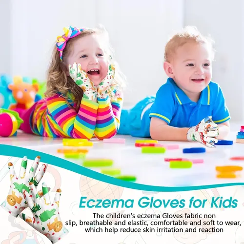 Guantes Algodón Hidratantes Para Eczema Niños 7 8 Años