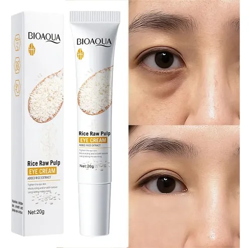 Crema Contorno Ojos Bioaqua Arroz Hidratante 20 G Todo Tipo De Piel Día/noche