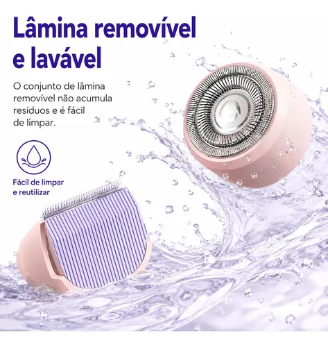Afeitadora Eléctrica Para Mujer, Recortadora De Pelo, Sin Do Rosa