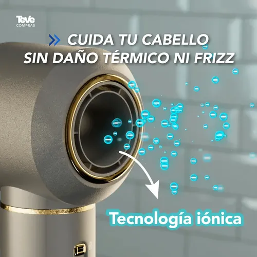 Secador De Pelo Modelador Pearl Multi-Styler Ionico Motor Brushless 1300 W 6 Accesorios Rizador Alisador Cepillo Voluminizador Rulos Ondas