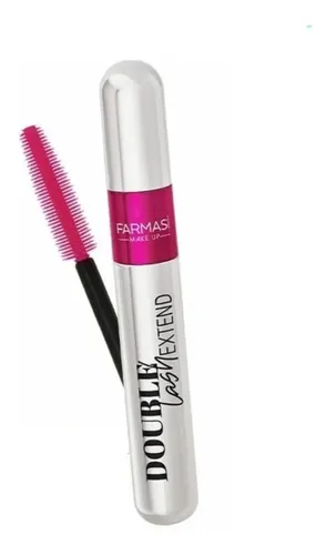 Máscara Pestañas Farmasi Double Lash Extend Negro Voluminizador Hipoalergénico