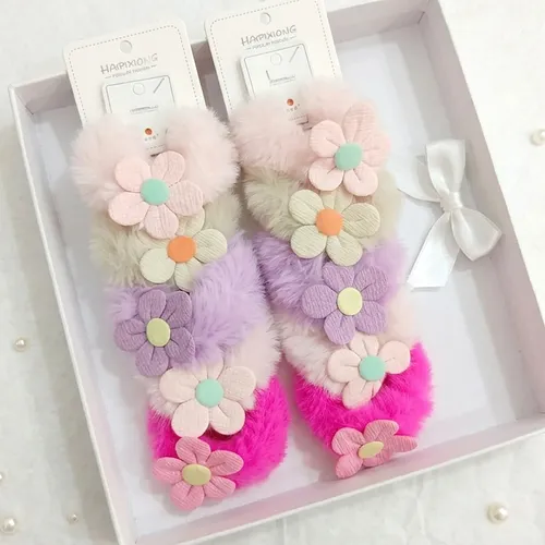 Pack X 10 Colitas Peluche Para El Pelo Nena Colores Surtidos