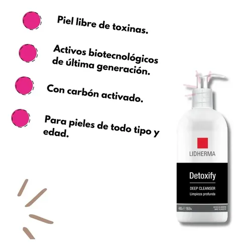 Lidherma Detoxify Deep Cleanser Limpieza Profunda 480 Grs