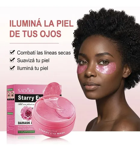 Parches Ojos Gel Rosas Damasco Colágeno 30 Pares Reafirmante