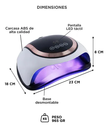 Cabina Para Uñas Care By Gadnic Future V11 Uv Led 18.8w