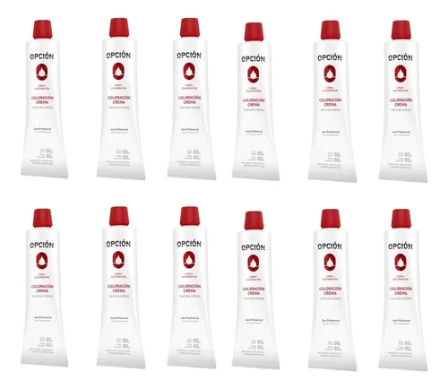 12 Tintura Opcion Profesional Promo Por 12 Pomos