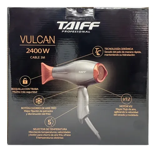 Secador de pelo TaiffDiamante Vulcan 2400W grafito W222