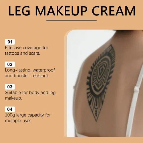 Funda Correctora Para Tatuajes De Color Marrón Oscuro