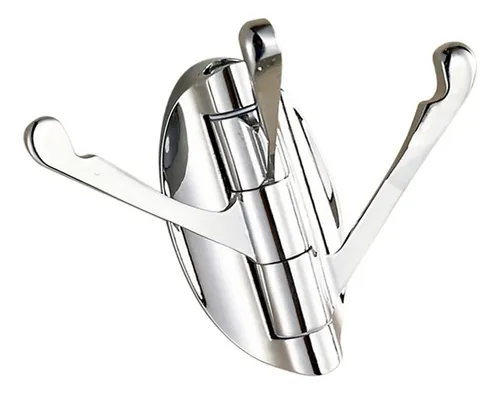 Gancho Giratorio Plegable Para Abrigos, Sombreros Y Toallas, Plateado