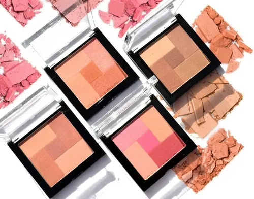 Colorete Y Bronceador En Polvo Palladio 2 En 1 Con Forma De