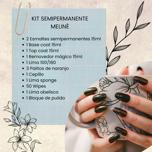 Kit Inicial X 14u Meline Semipermanente 15ml A Elección