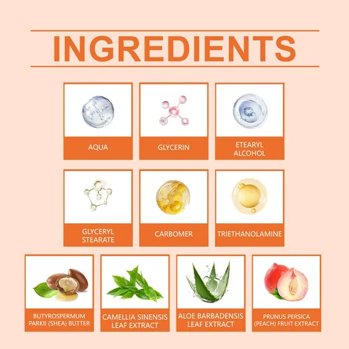 Crema Corporal Autobronceadora De Melocotón Y Aloe