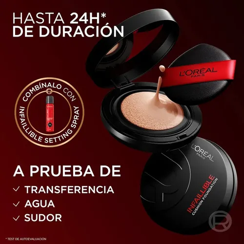 Base de maquillaje infallible Cushion Neutral 100 L’oréal Paris